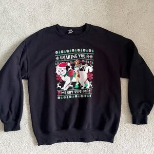 Women’s Merry Swiftmas Sweatshirt black size L